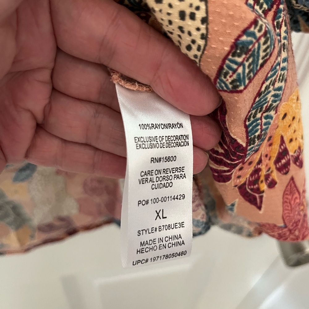 Democracy Multicolor Jungle Print Blouse - Picture 4 of 8